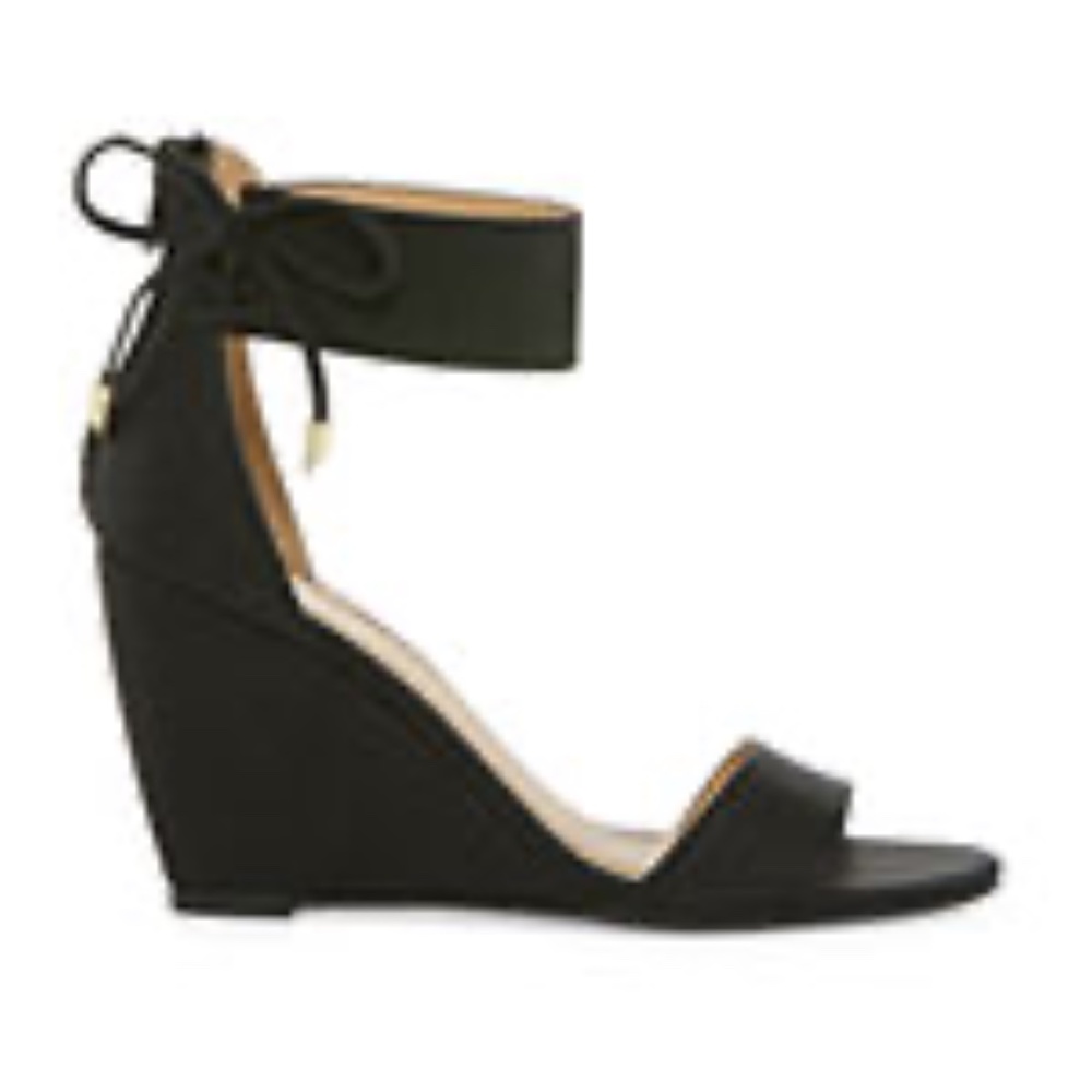 CL by Laundry Womens Corie Open Toe Wedge Heel Pumps